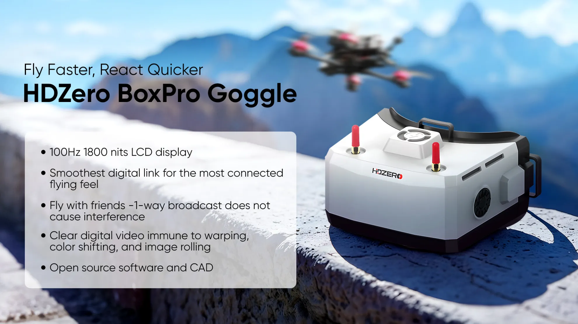 hdzero boxpro ultimate fpv goggles key features