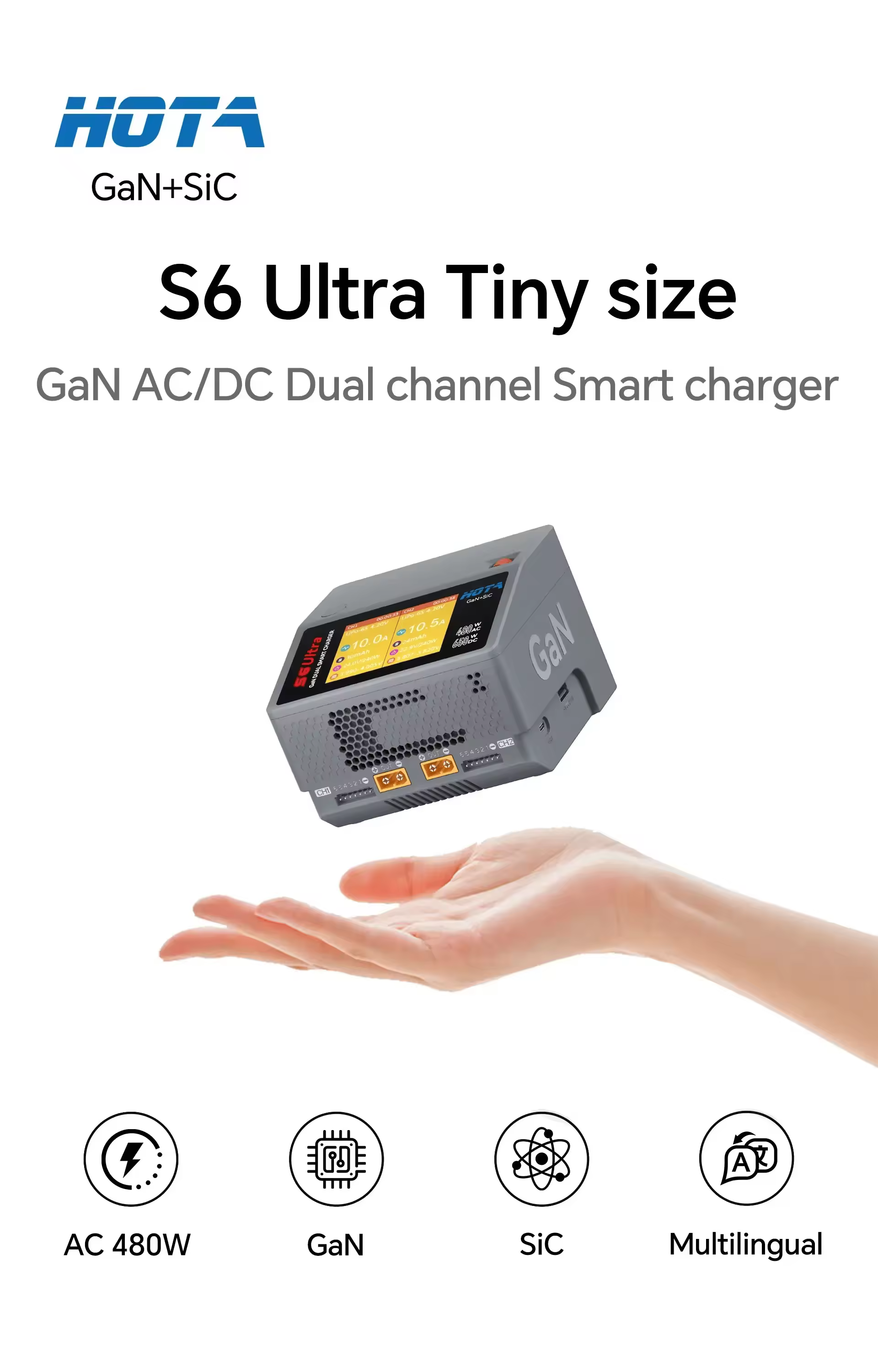 hota s6 ultra dual channel charger 1