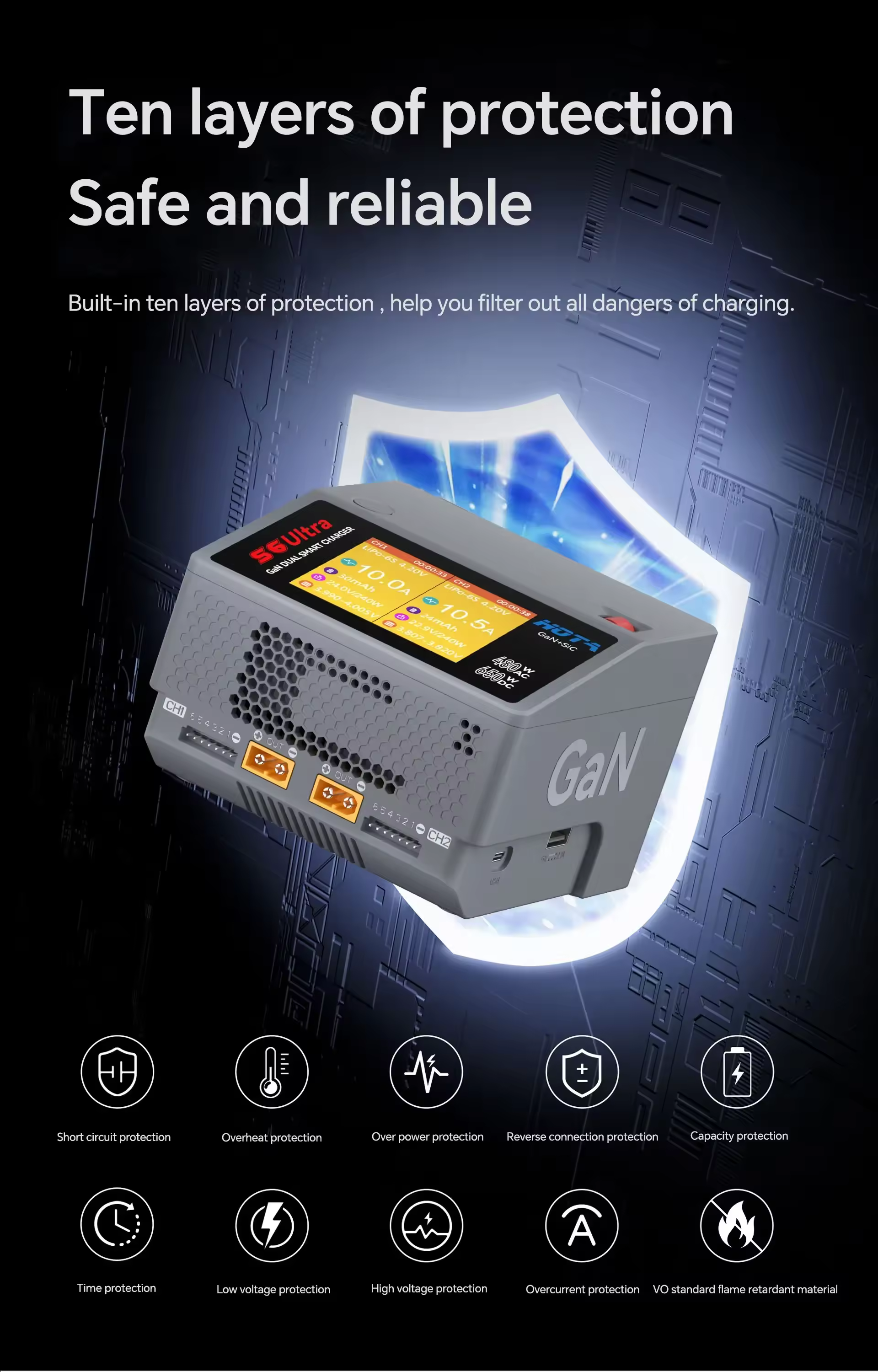 hota s6 ultra dual channel charger 6