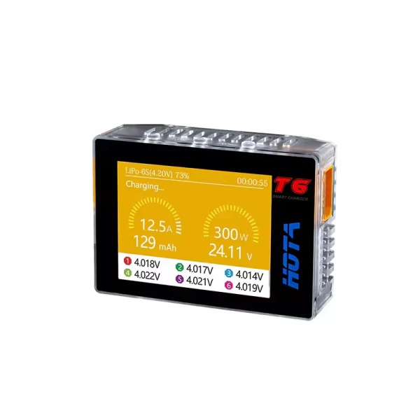 hota t6 300w pd lipo battery charger show