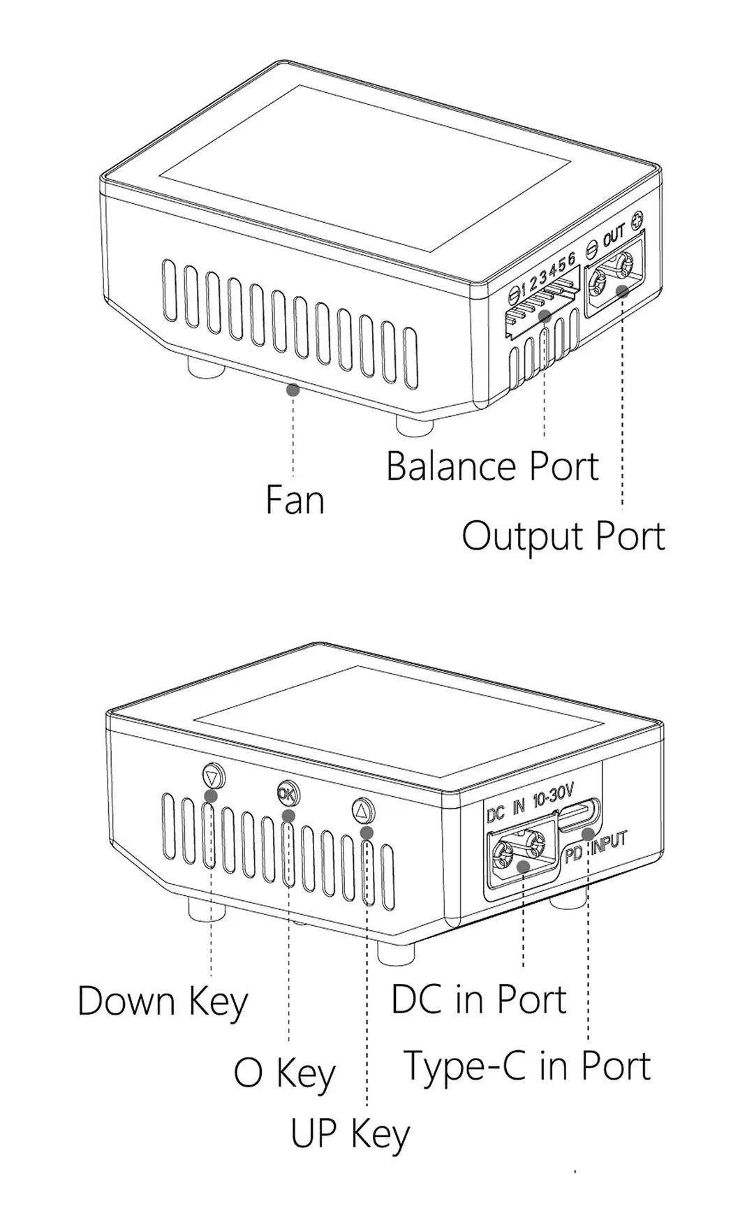 hota t6 300w pd lipo battery charger