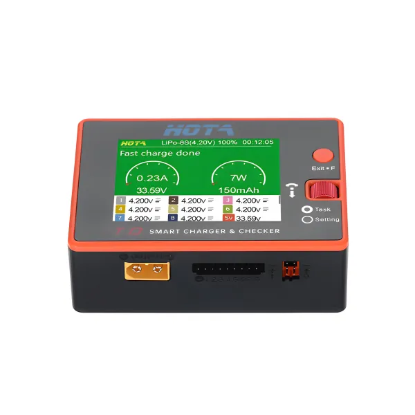hota t8 650w 22a 1 8s battery charger show