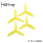 hqprop 3x4x3 3 inch fpv propellers polycarbonate props yellow