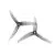 hqprop juicy j37 4.9x3.7x3 propeller gray