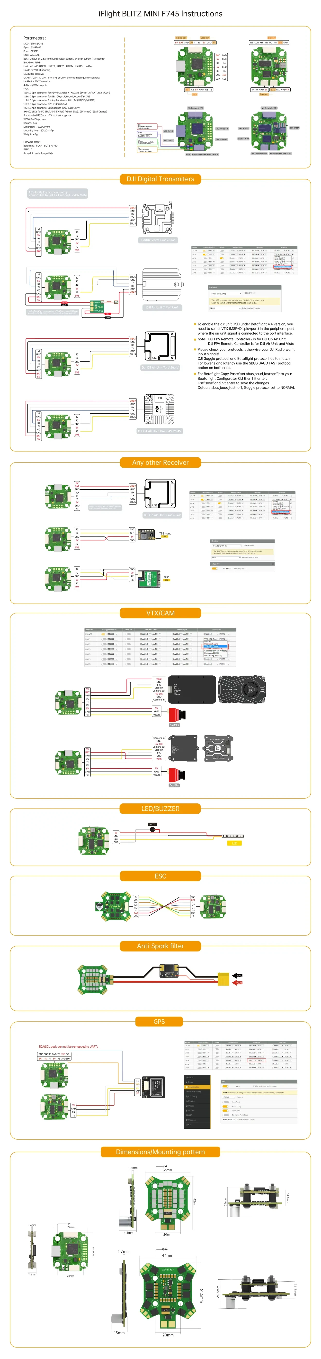 iFlight BLITZ Mini F745 connect