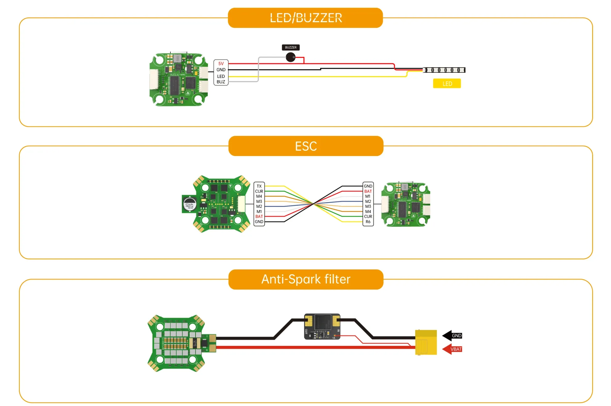 iflight blitz mini f745 flight controller for fpv 5