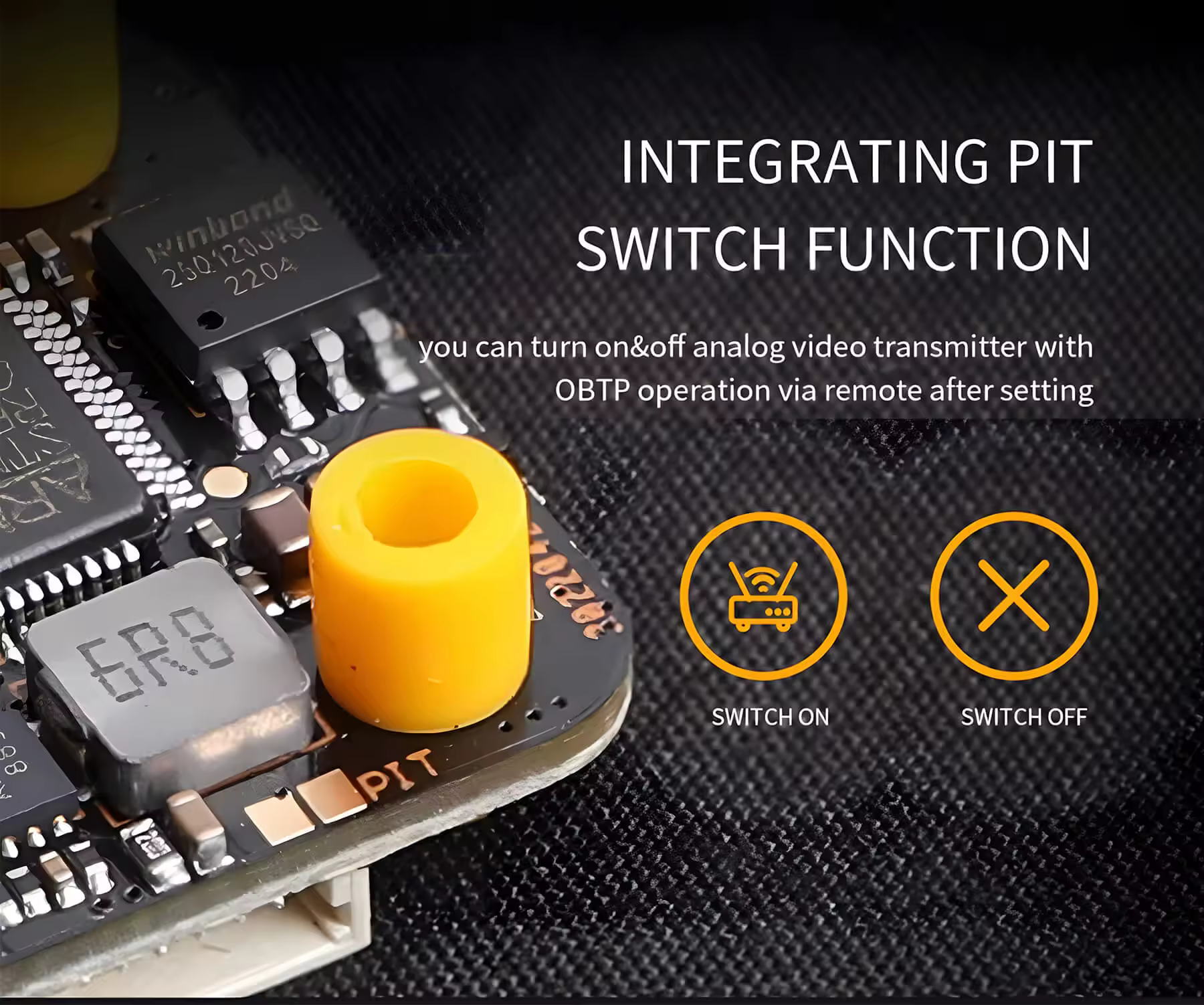 integrated vtx pit switch