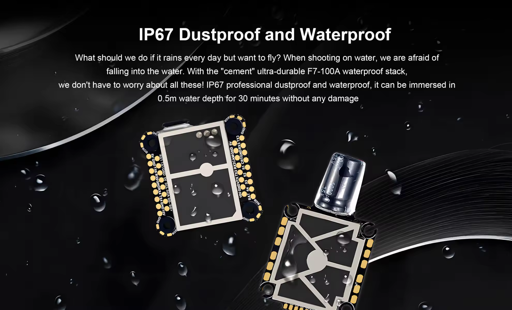 ip67 dustproof and waterproof