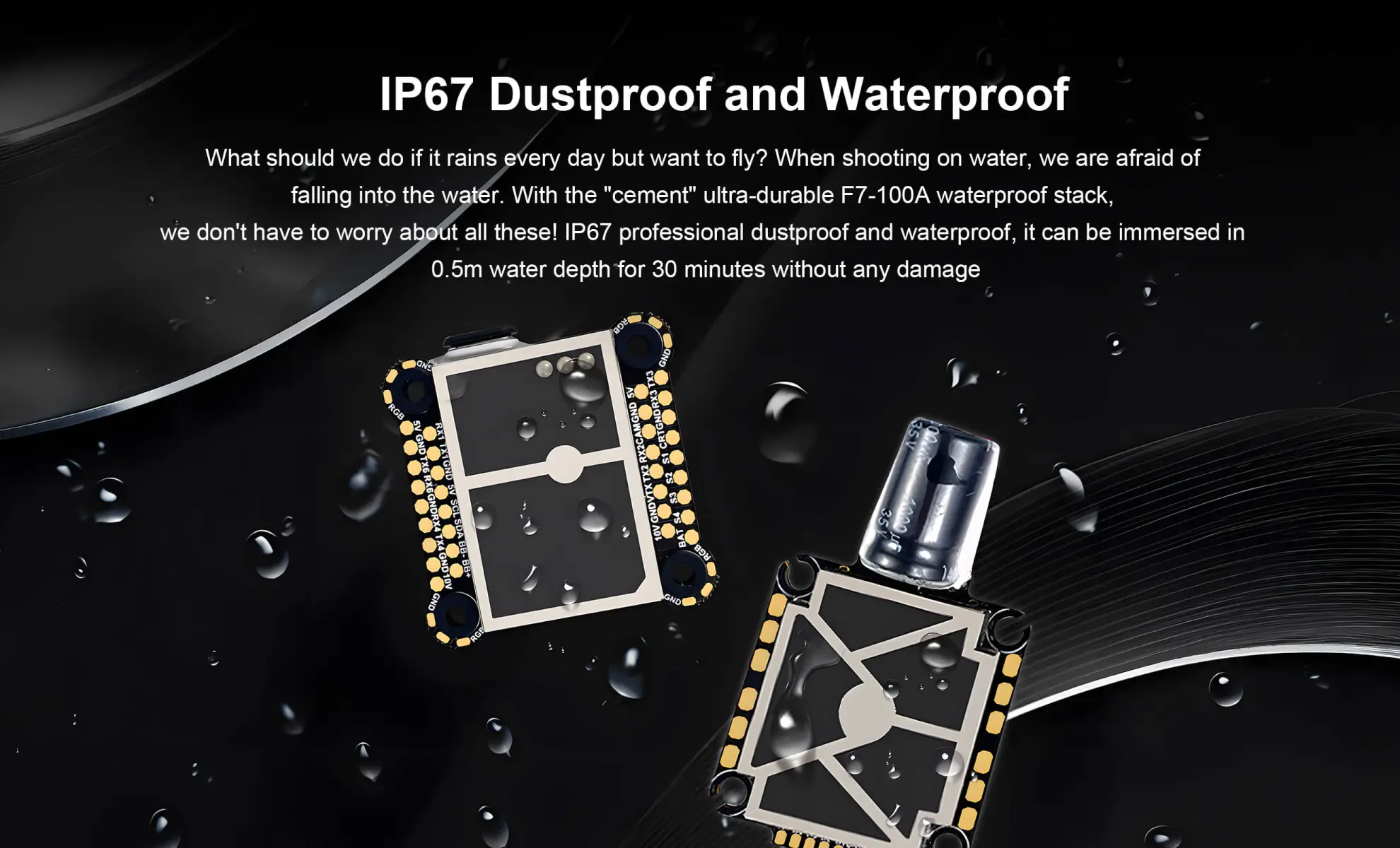 ip67 dustproof and waterproof