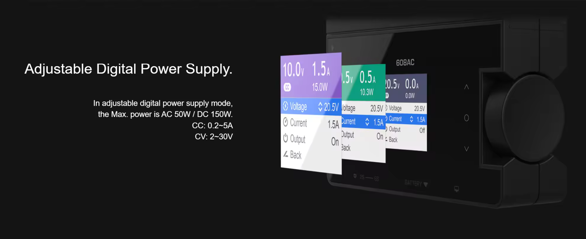 isdt 608ac ac 50w dc 200w charger discharger pc supply