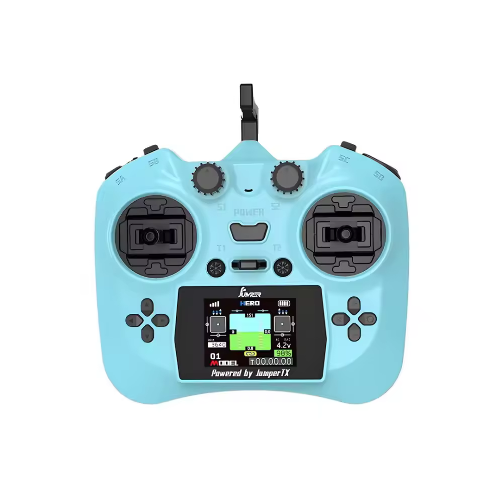 jumper smart radio controller color screen elrs transmitter cyan blue