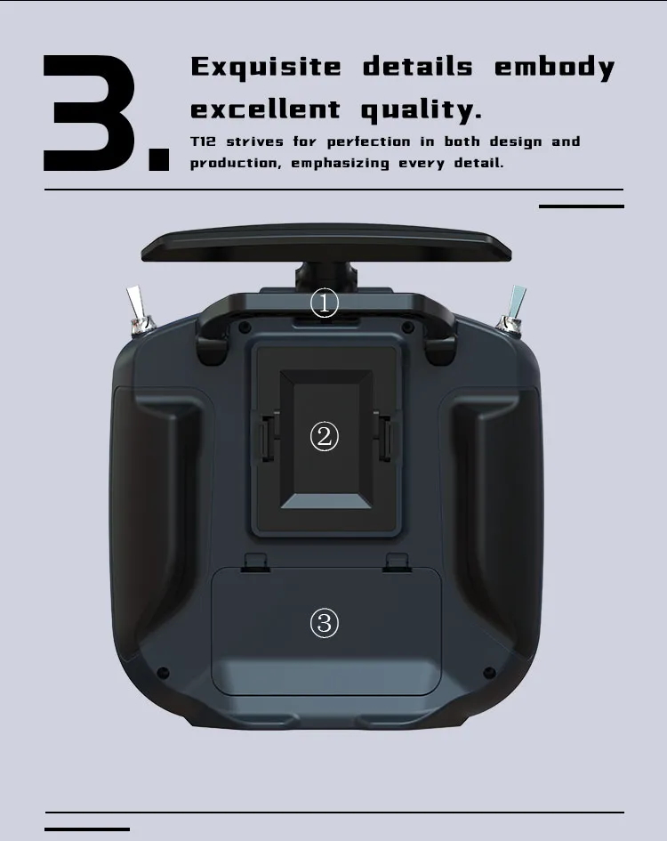 Jumper T12 MAX ELRS 2.4G/915MHz 1W Module Radio Controller