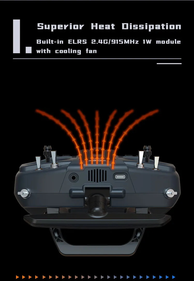 Jumper T12 MAX ELRS 2.4G/915MHz 1W Module Radio Controller