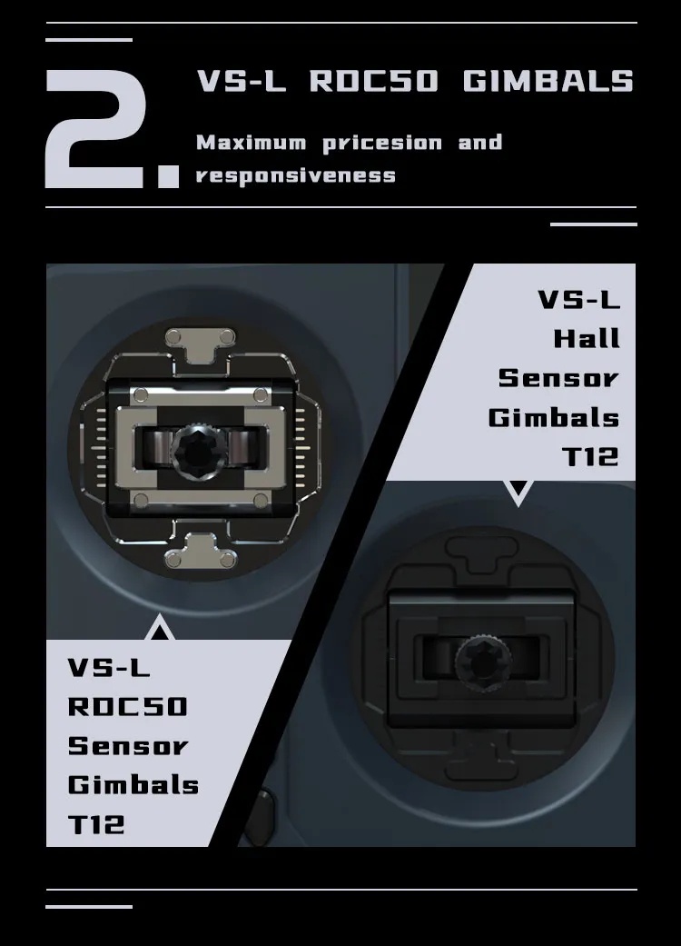 jumper t12 max radio controller vs l rocso gimbals