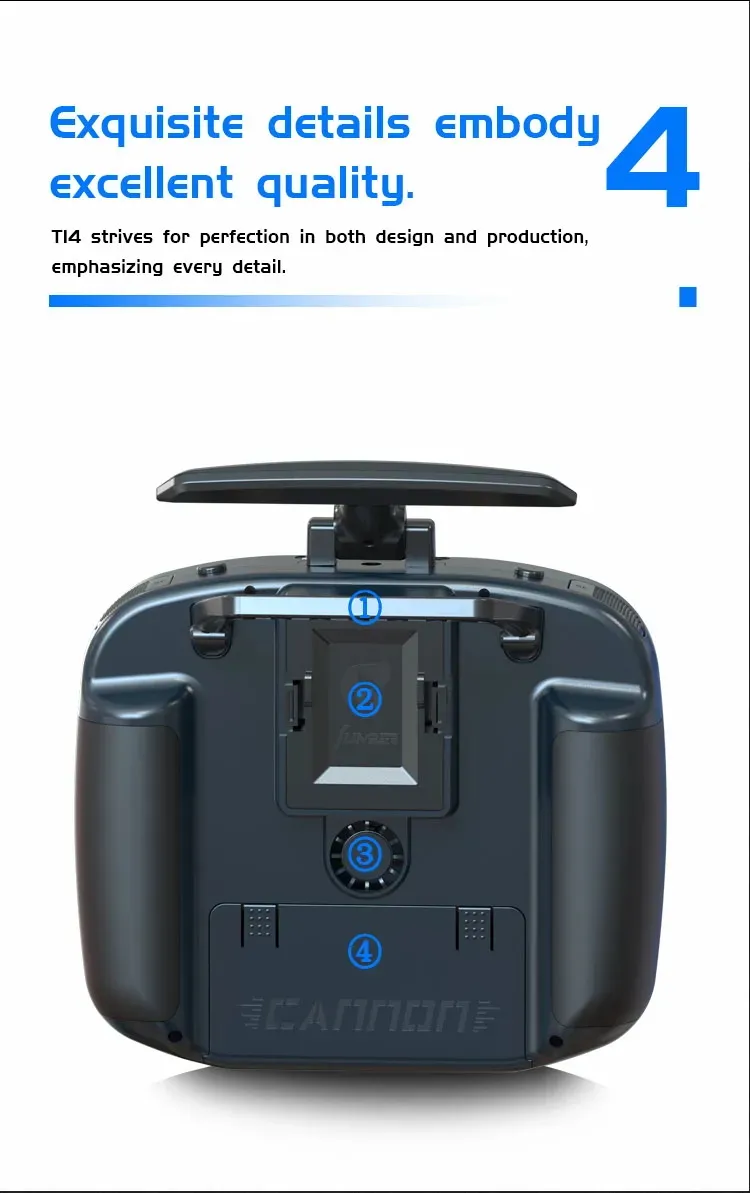 jumper t14 radio controller back details