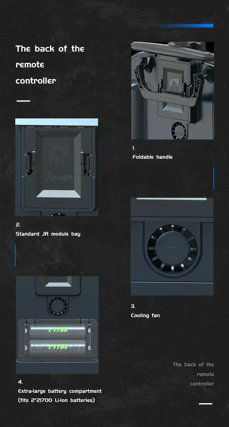 jumper t14 radio controller back of remote controller