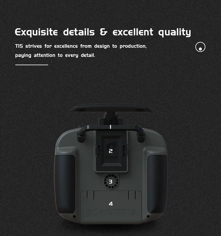 jumper t15 radio controller back