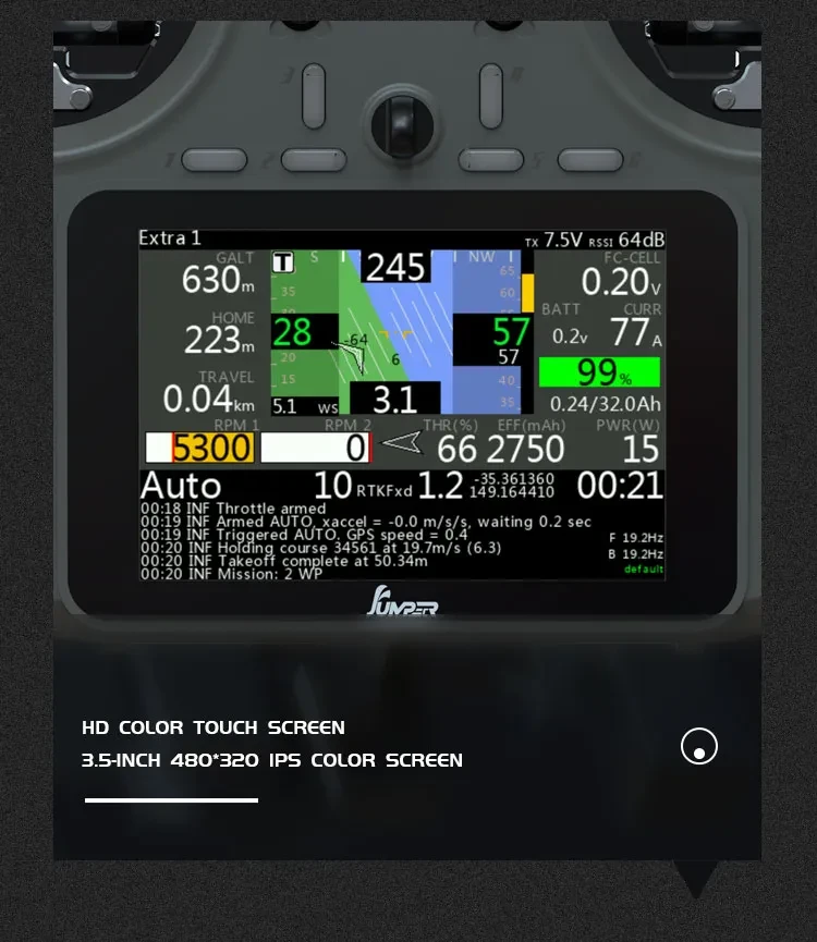 jumper t15 radio controller screen