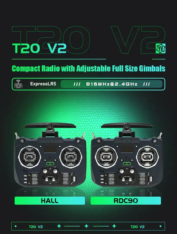 Jumper T20S T20 V2 ELRS 2.4G/915MHz Radio Controller