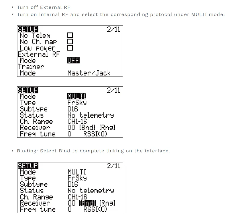 literadio 3 pro radio transmitter turn off external rf