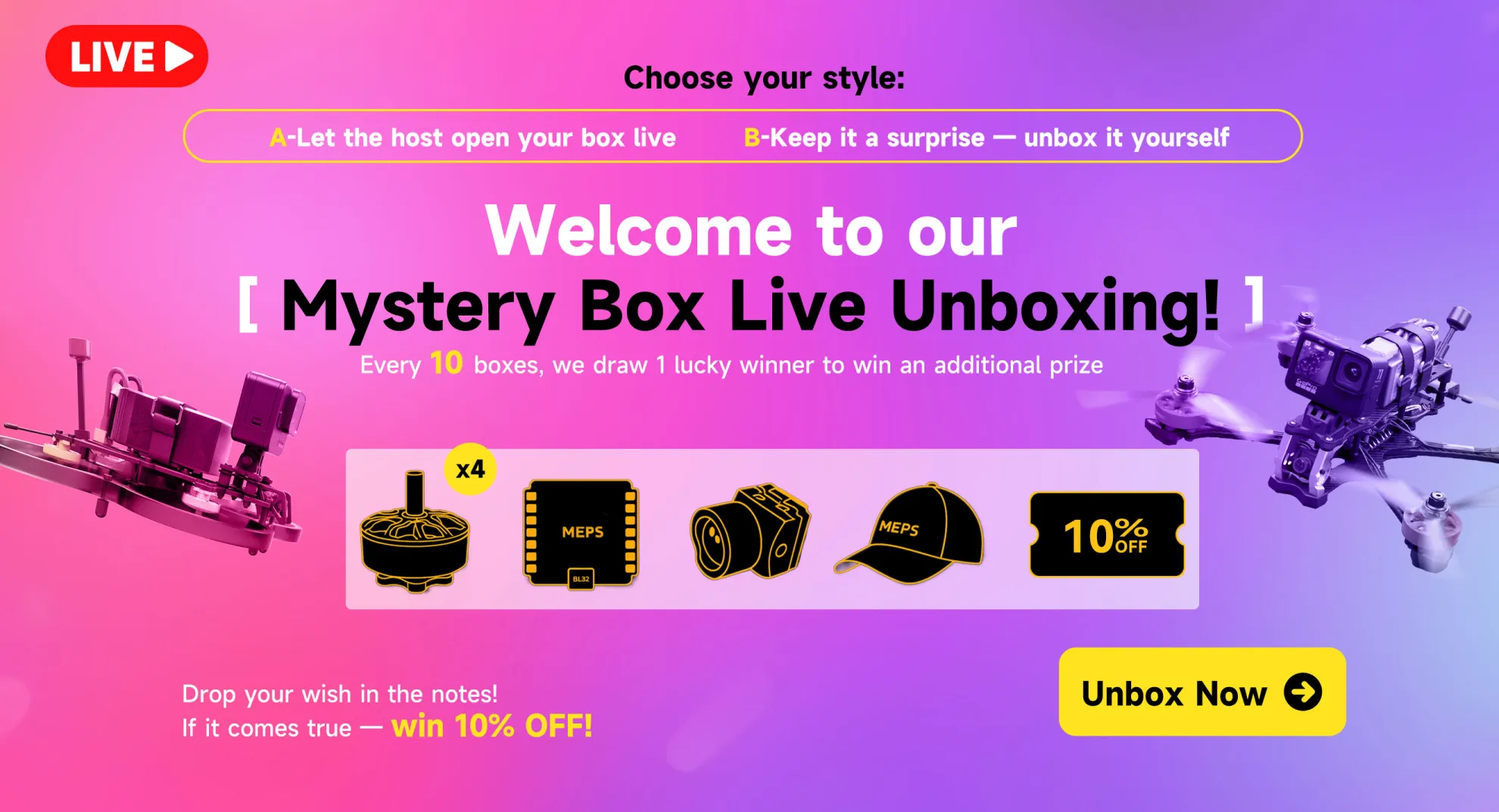 live mystery box pc