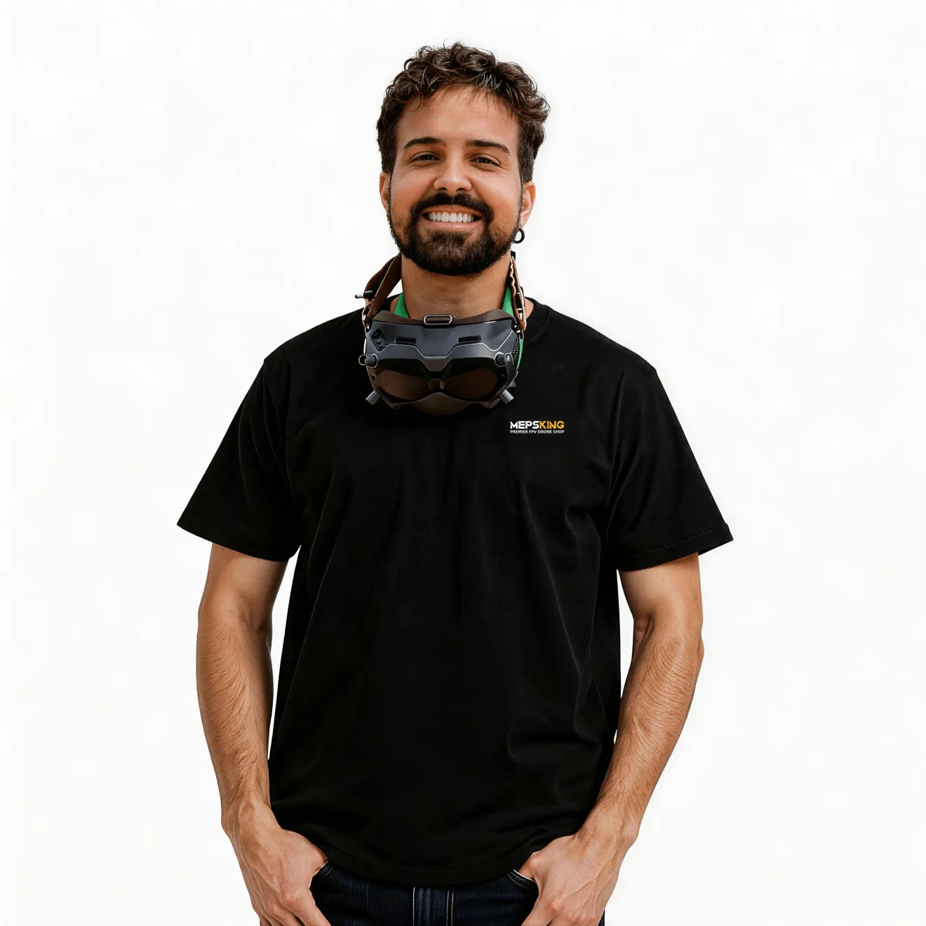 meps cotton fpv drone print tee t shirt front