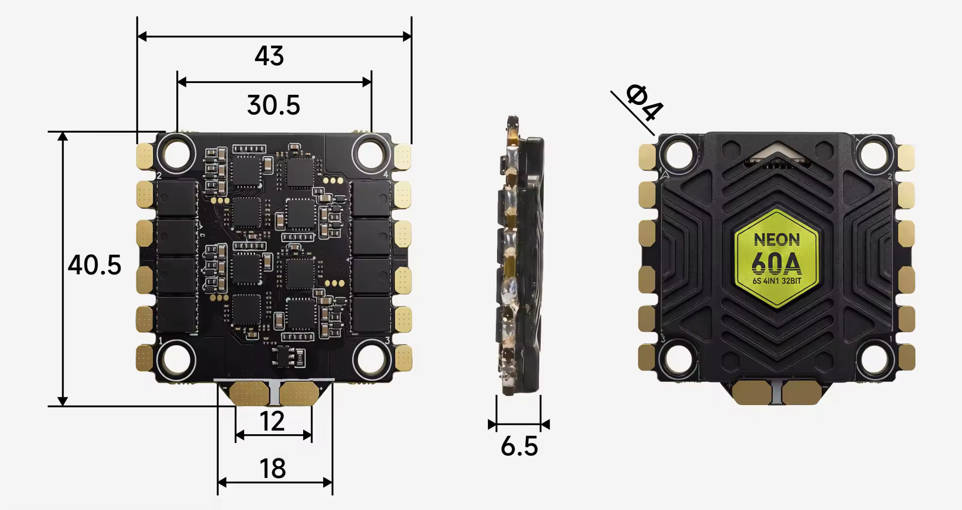 meps f405 60a stack esc size
