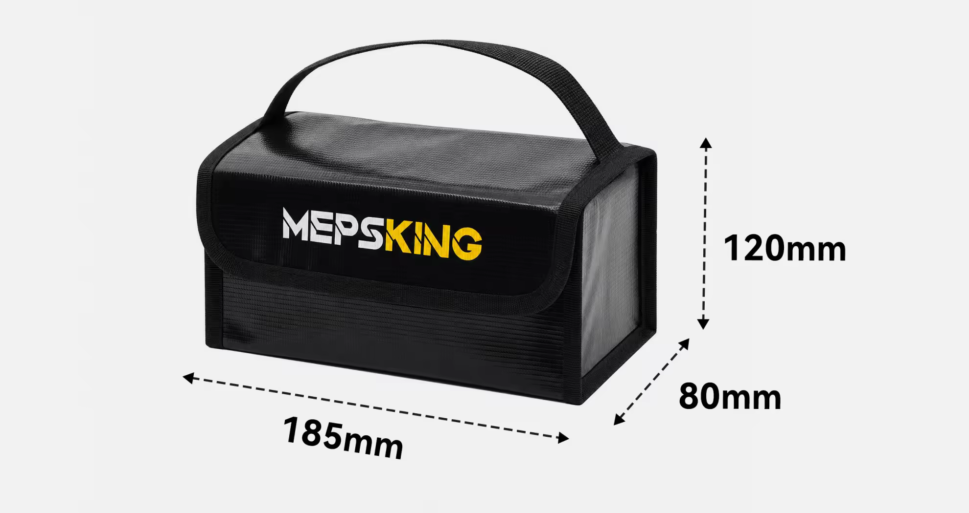 meps fireproof lipo battery safety bag size