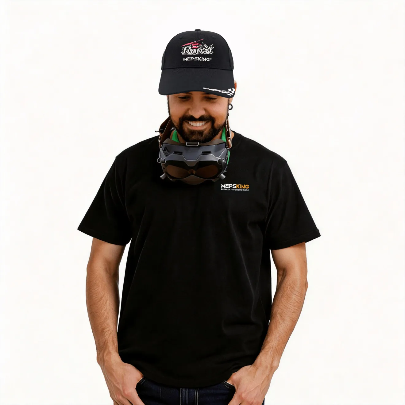 meps hat for fpv drone pilots adjustable cap with high quality black