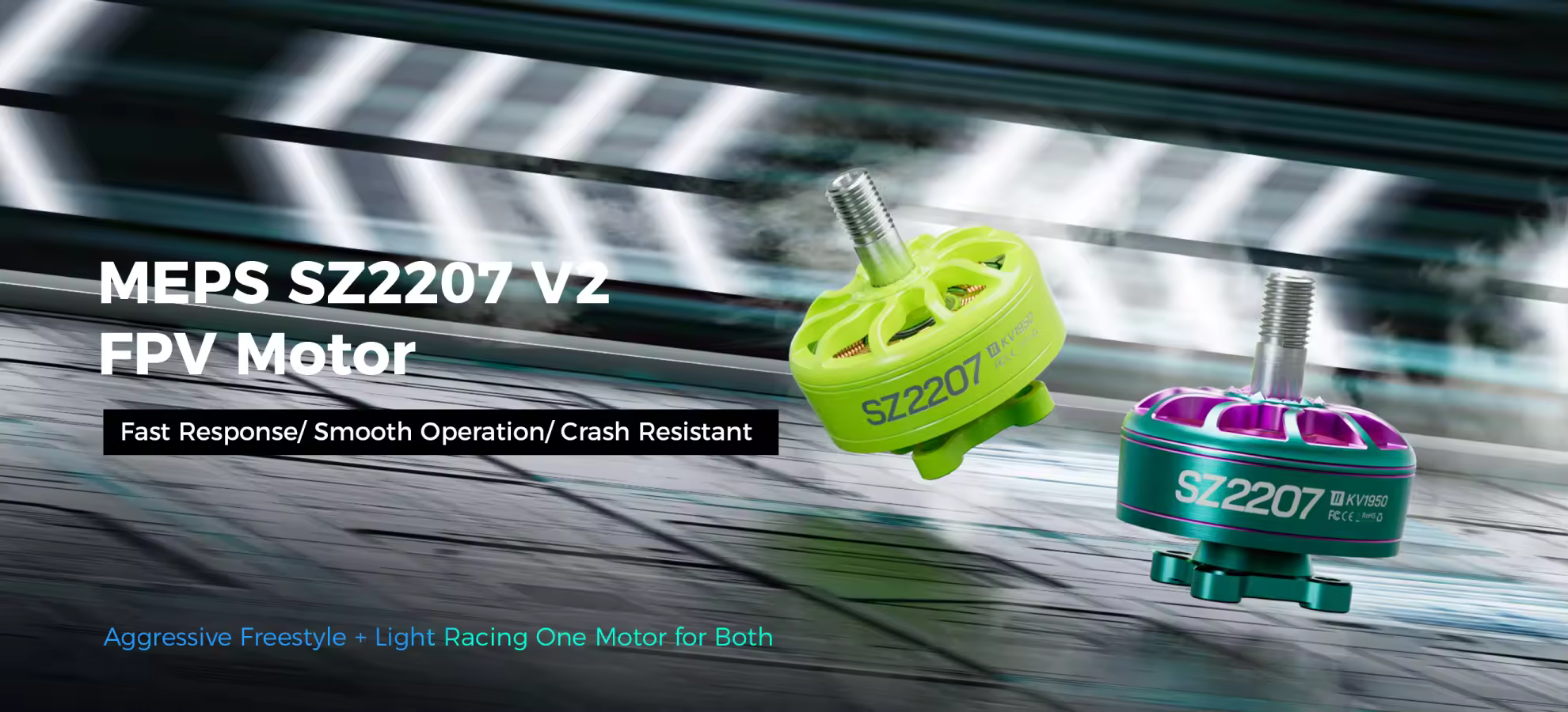 meps sz2207 v2 fpv motor fast response smooth and durable pc