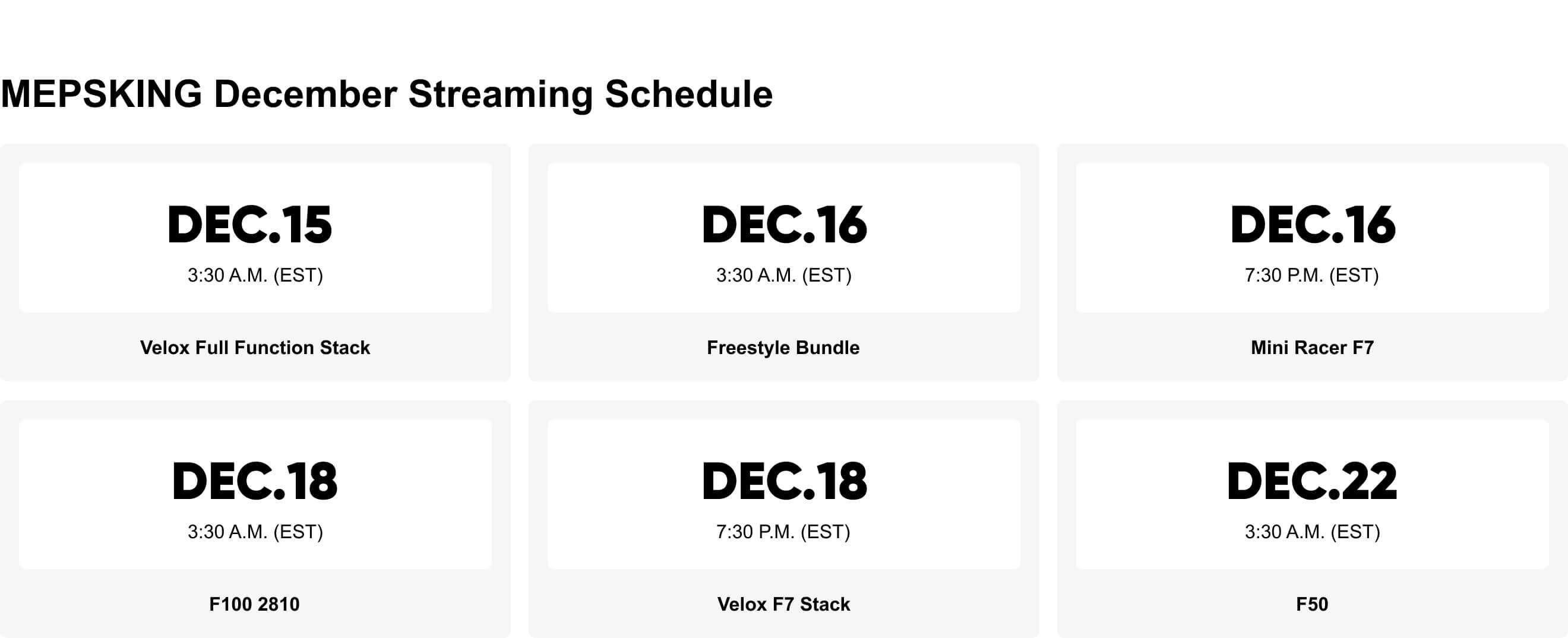 mepsking live streaming time schedule pc