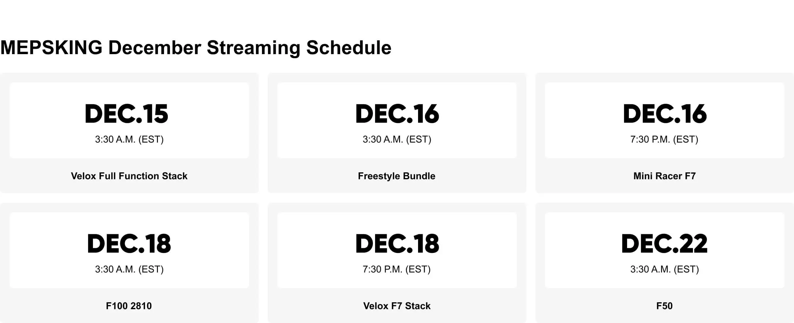 mepsking live streaming time schedule pc