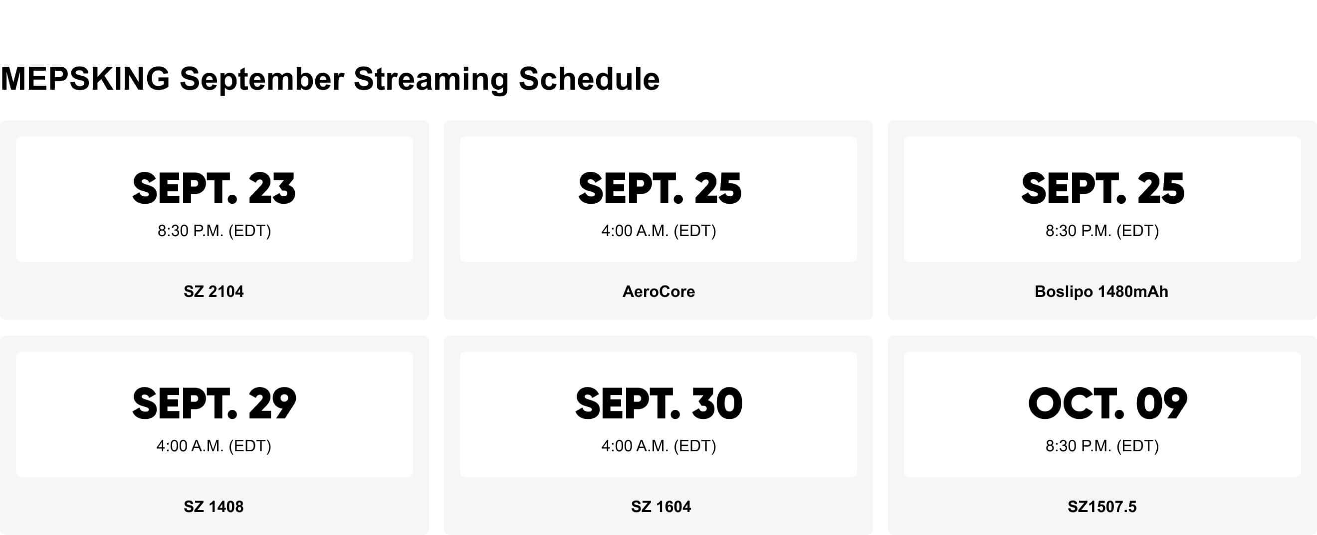 mepsking live streaming time schedule pc