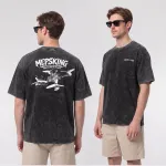 mepsking tshirt black worn by man