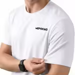 Mepsking T-Shirt, perlweißes Logo