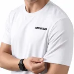 Mepsking T-Shirt, perlweißes Logo