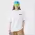 mepsking tshirt white worn by woman