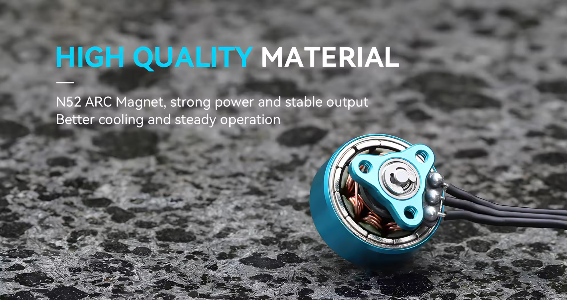 motor equipped with n52 arc magnets