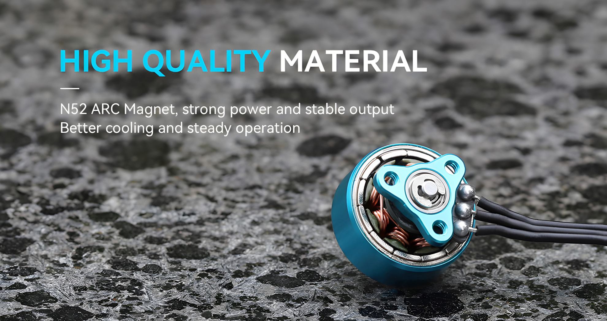 motor equipped with n52 arc magnets
