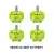 neon 2207 v2 1950kv 4pcs green