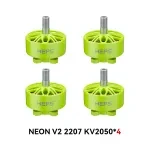neon 2207 v2 2050kv 4pcs green