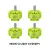 neon 2207 v2 2550kv 4pcs green