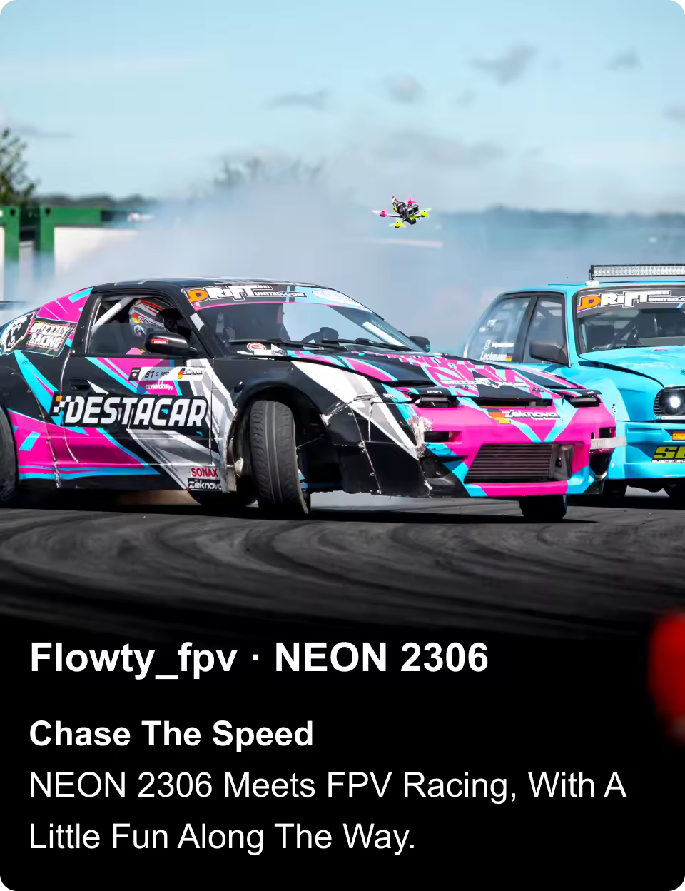 neon 2306 meets fpv racing with a little fun along the way