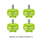 neon 2306 v2 2050kv 4pcs green