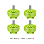 neon 2306 v2 2550kv 4pcs green