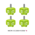 neon 2306 v2 2550kv 4pcs green