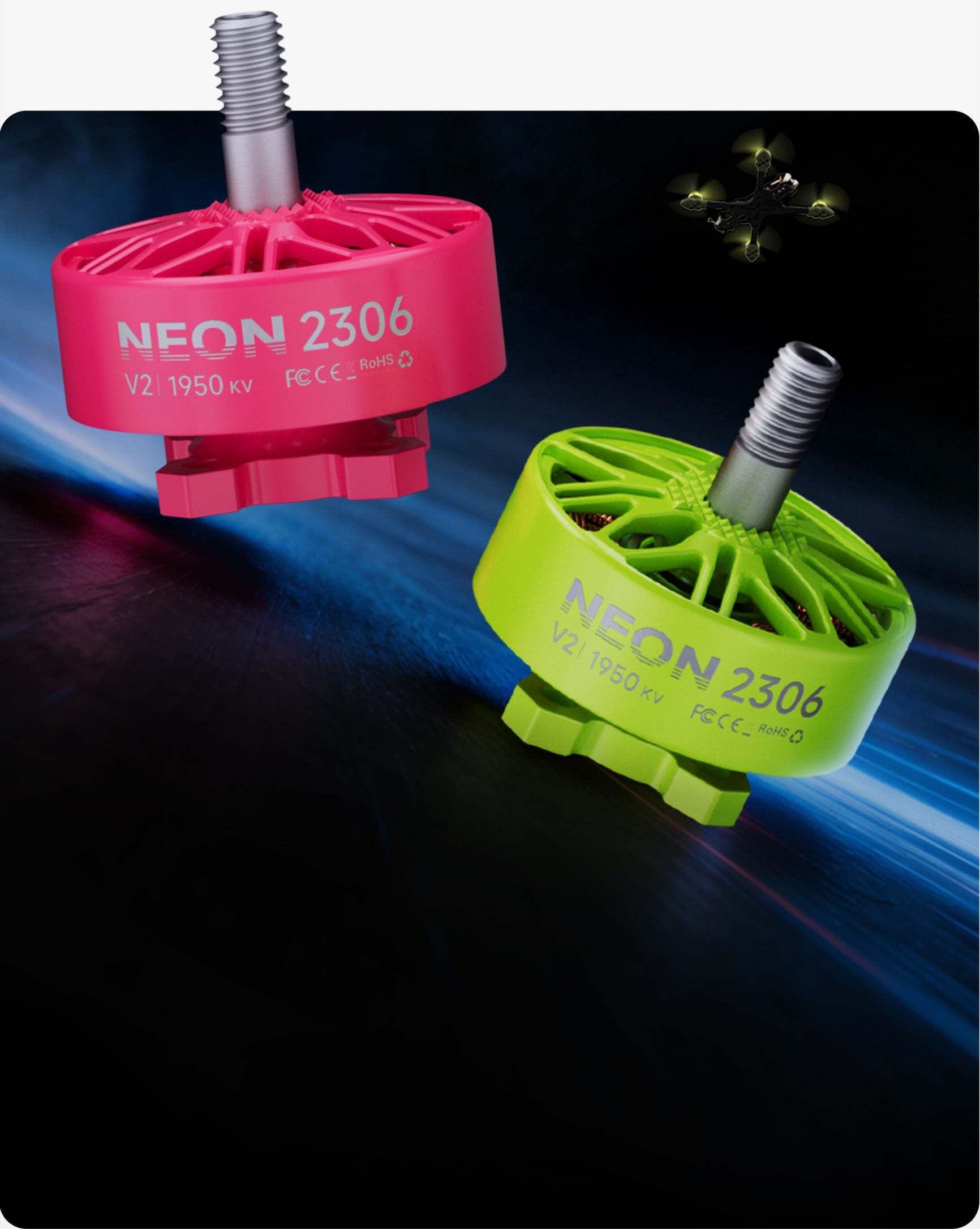 neon 2306 v2 1950kv green