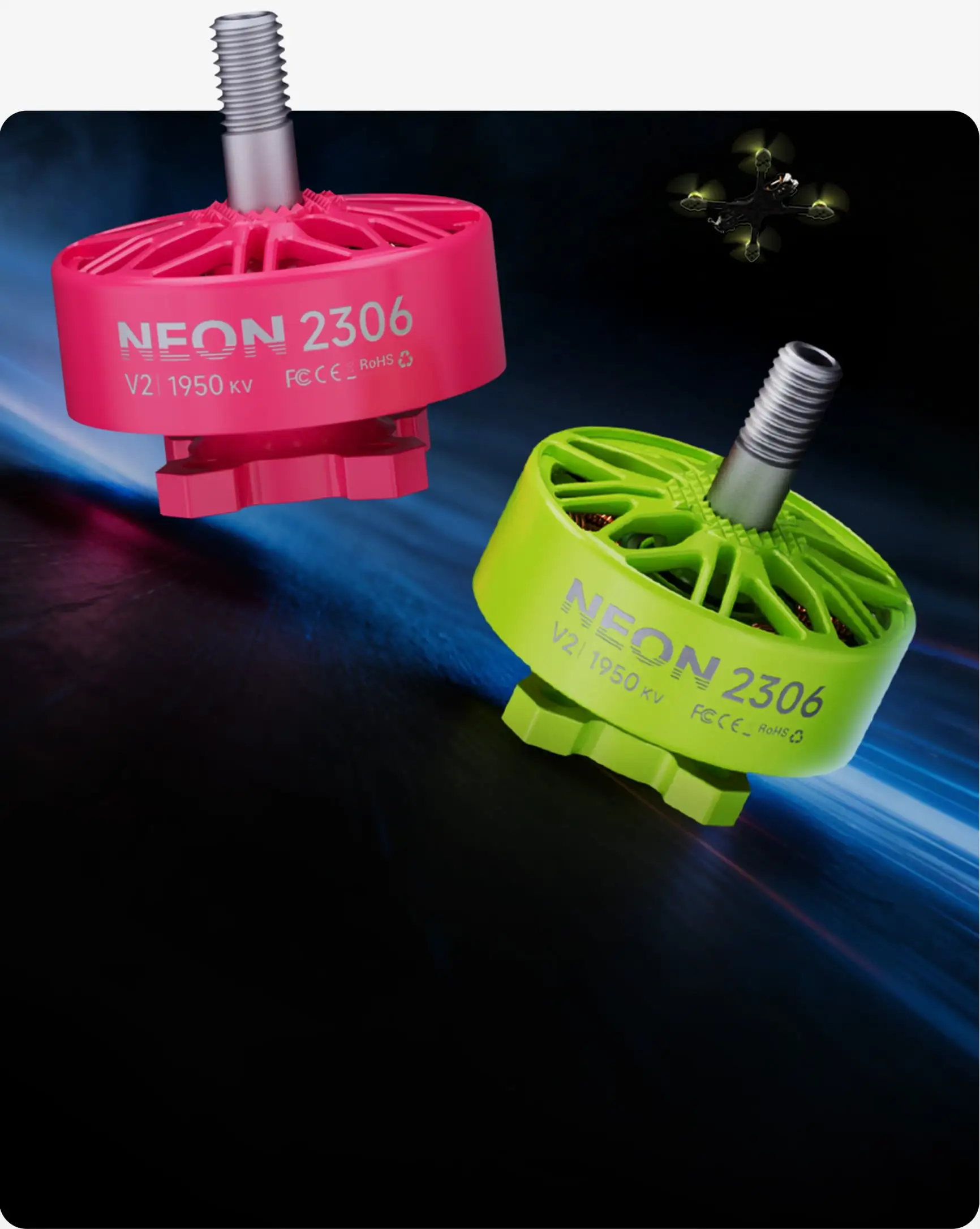 neon 2306 v2 1950kv green