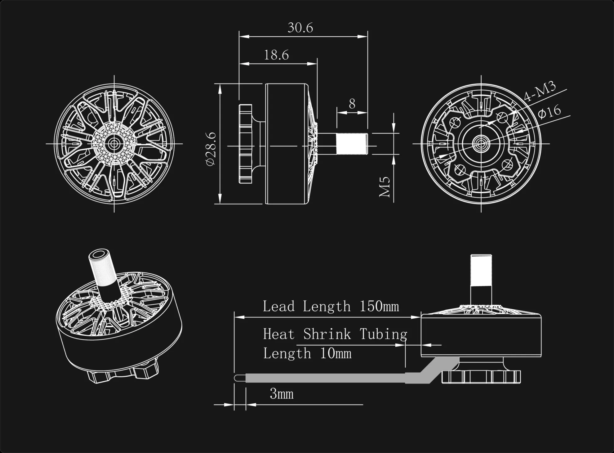neon 2306 v2 motor size chart pc