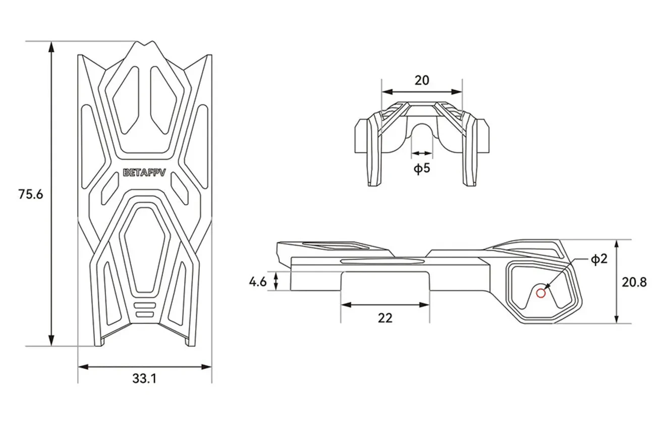 pavo femto brushless whoop frame beta size